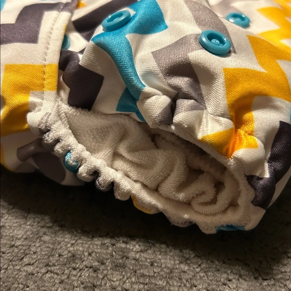 rump•a•rooz Chevron Patterned Cloth Diaper ⭐️